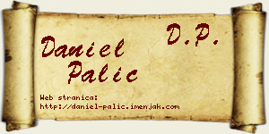 Daniel Palić vizit kartica